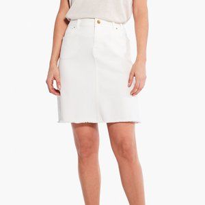 NWT NIC+ZOE DENIM 20" SKIRT - White - Size 25